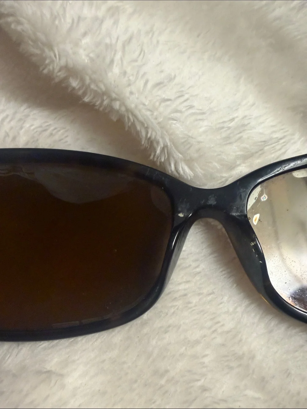 Saks Fifth Avenue Black Women's Rectangle Sunglasses with Gold Side Accent